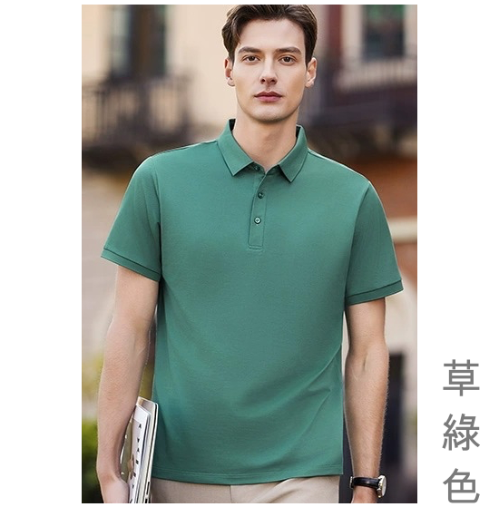 50329 含酸醋纖維/桑蠶絲/亞麻/抗菌/速乾/親膚舒適/POLO衫